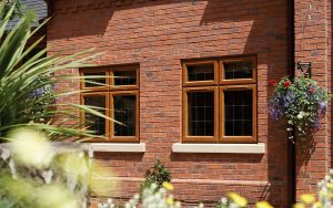 uPVC Oak effect casement windows