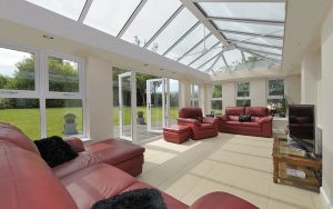 White uPVC Orangery interior