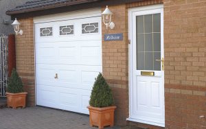 Leaded uPVC residential entrance door