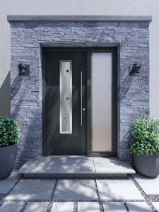 black apeer front door