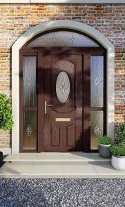 brown apeer front door